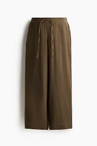 MAMA Wide-Leg Muslin Pants