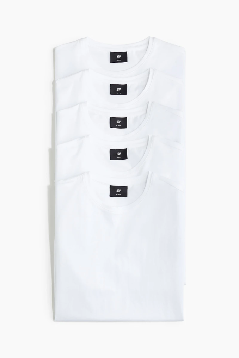 Lot de 5 T-shirts Coupe Amincie