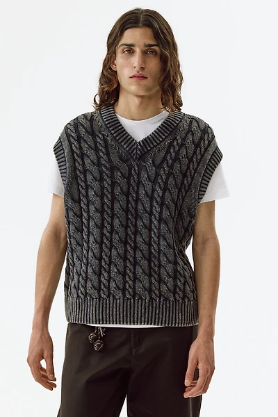 Relaxed-Fit Cotton Sweater Vest