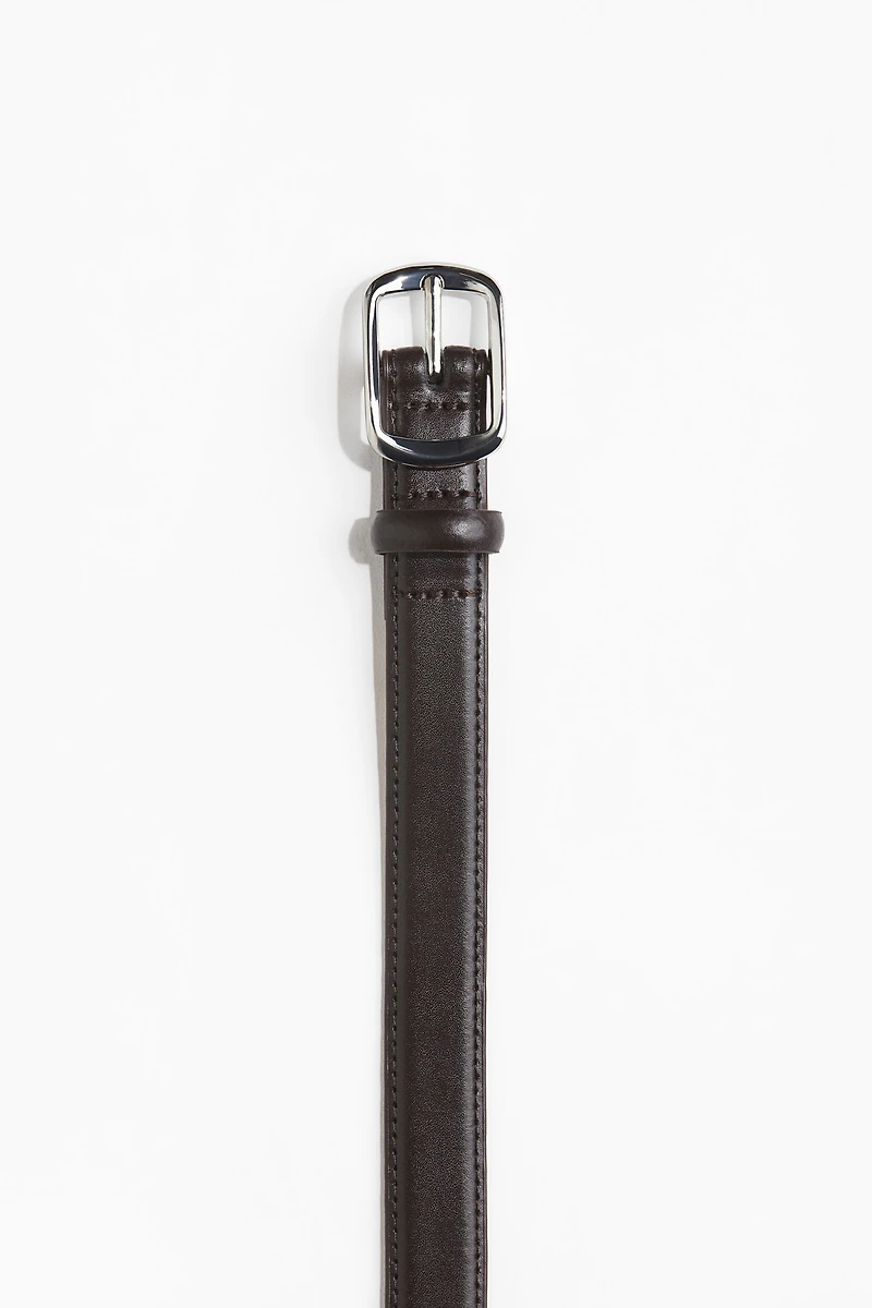 Narrow Leather Belt