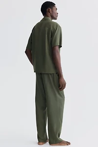 Chemise décontractée à col cubain