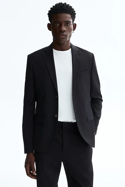 Regular-Fit Single-Breasted Jacket