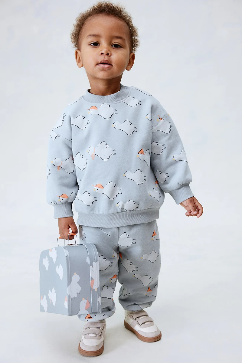 2-piece Cotton Sweatshirt Set