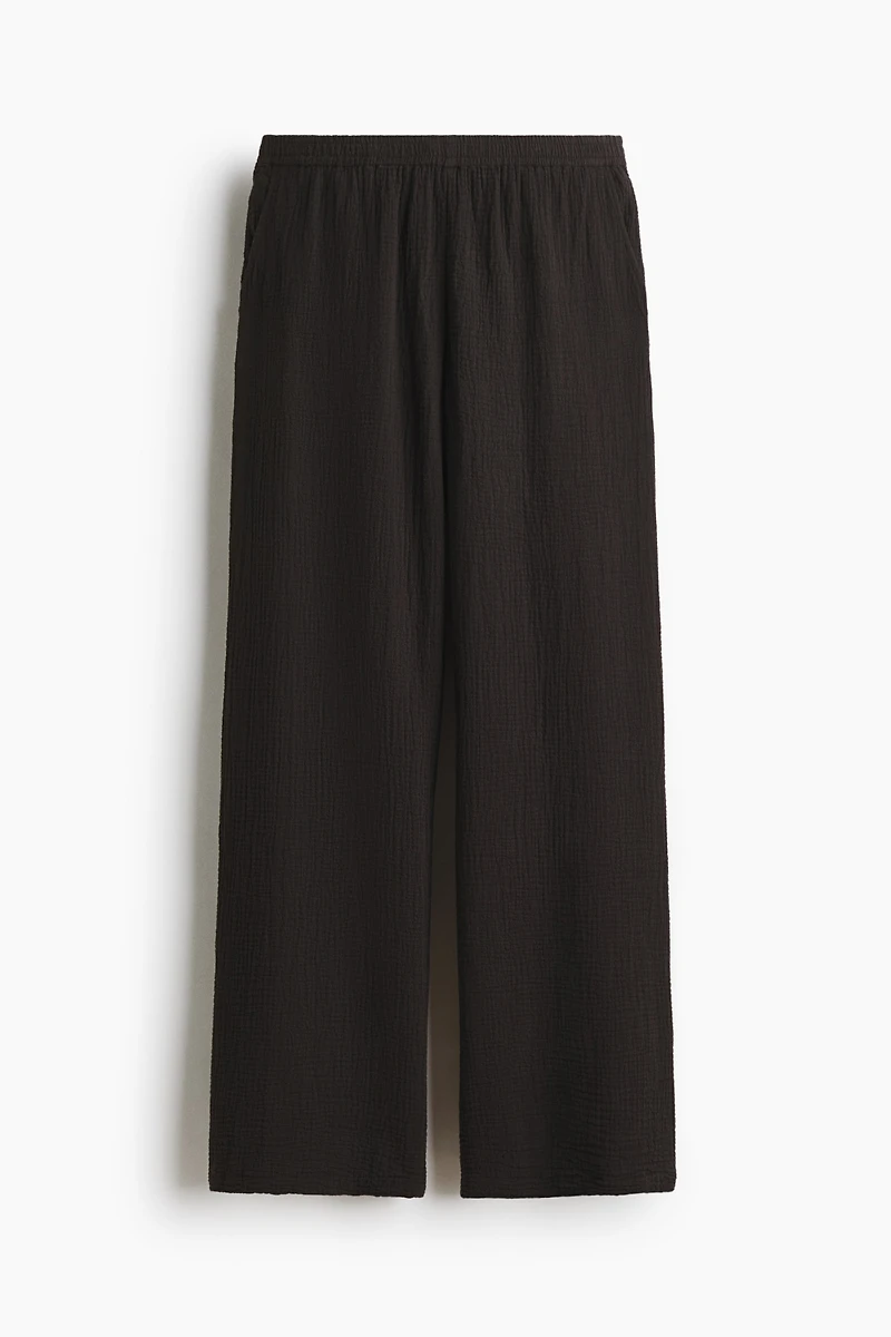 Straight-Leg Muslin Pants