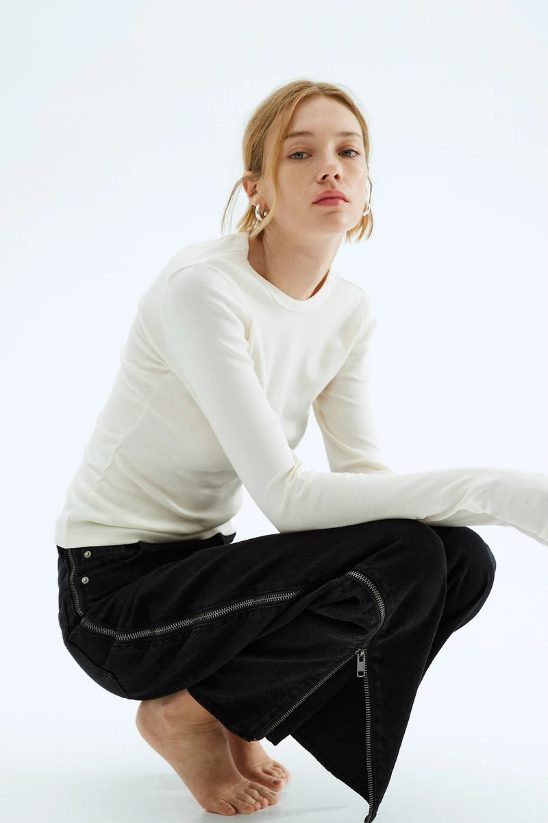 Haut à manches longues en jersey