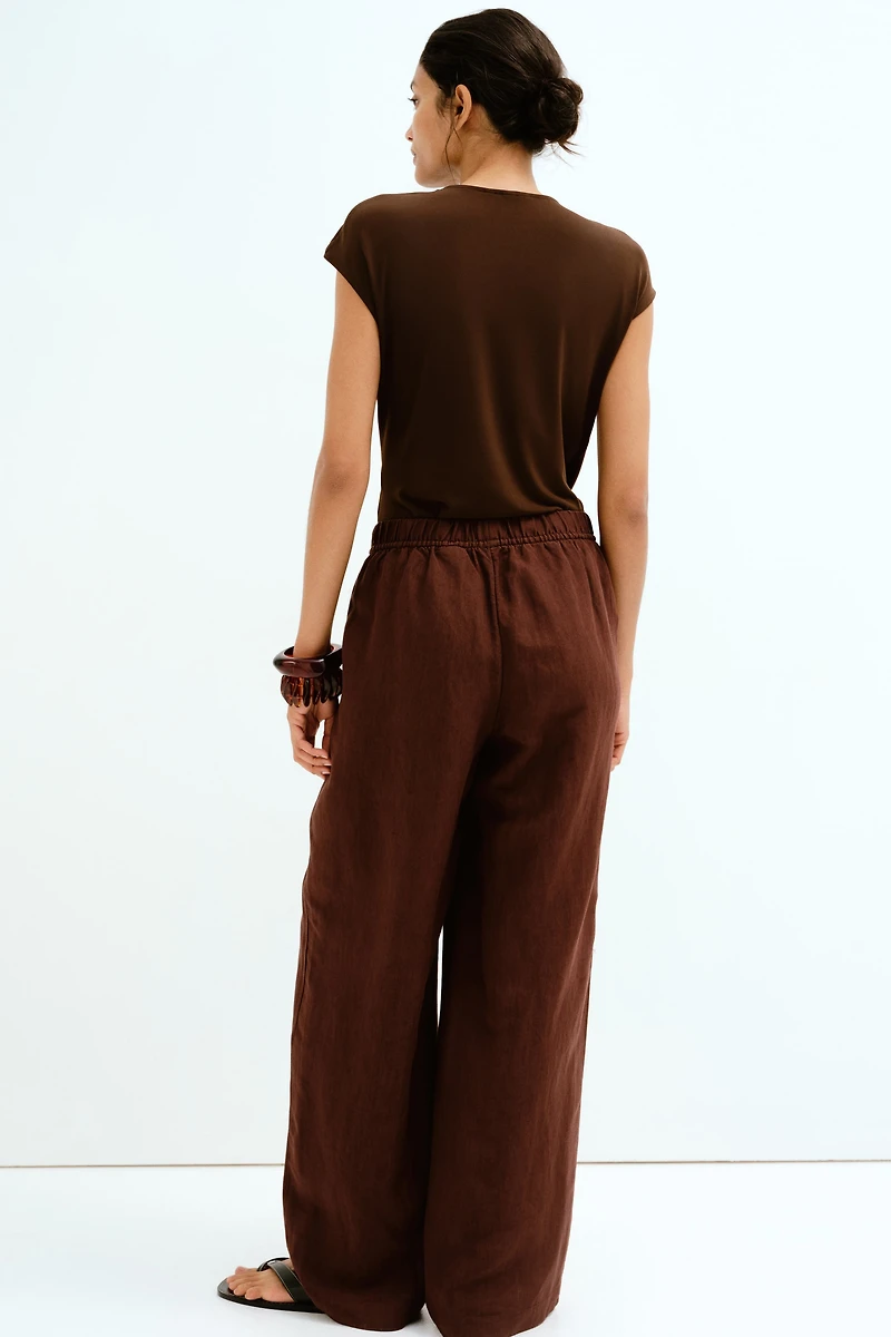 MAMA Before & After Linen-blend Pants