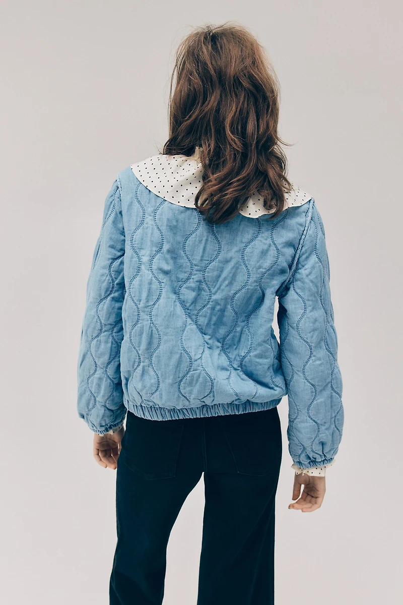 Quilted Denim Jacket