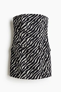 Jacquard-Weave Bandeau Dress