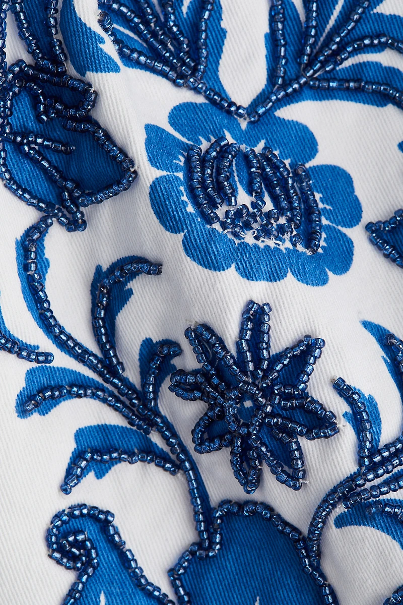 Bead-Detail Strappy Top