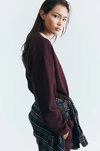 Chandail en molleton délavé