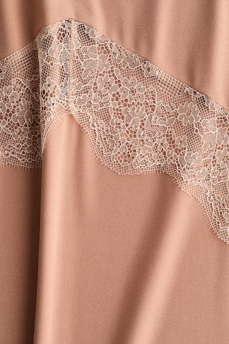 Lace-Trimmed Dress