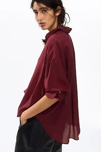 Oversized Crinkled Shirt