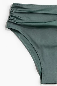 High Waist Cheeky Bikini Bottoms