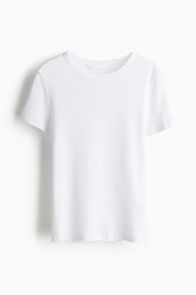 T-shirt côtelé