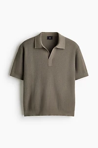 Polo coupe classique en tricot torsadé