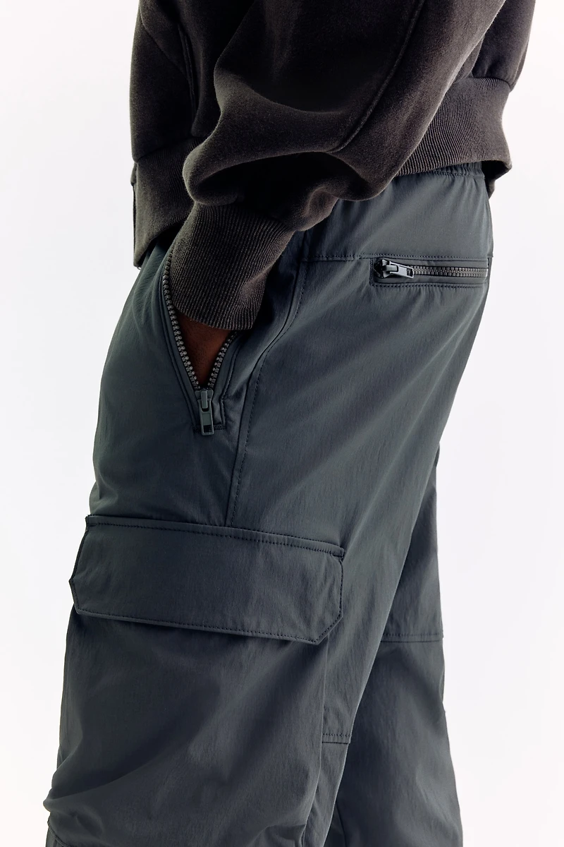 Regular Fit Nylon cargo trousers