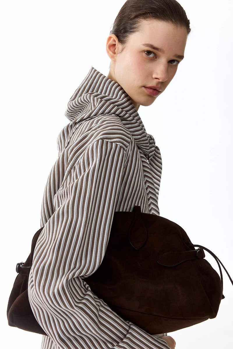 Oversized Blouse with Scarf