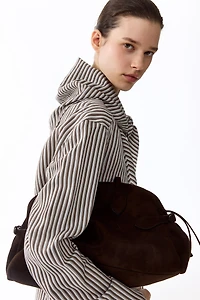 Oversized Blouse with Scarf