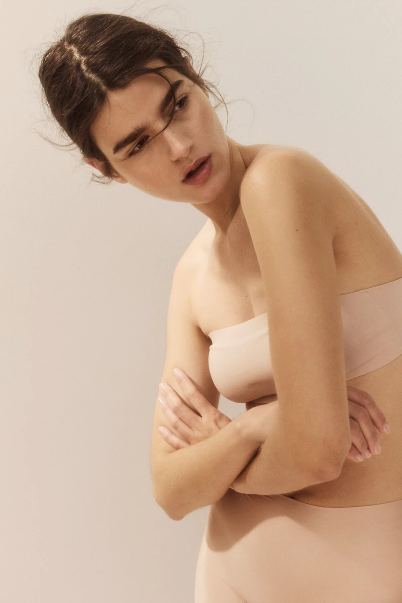 Padded Microfiber Bandeau Bra