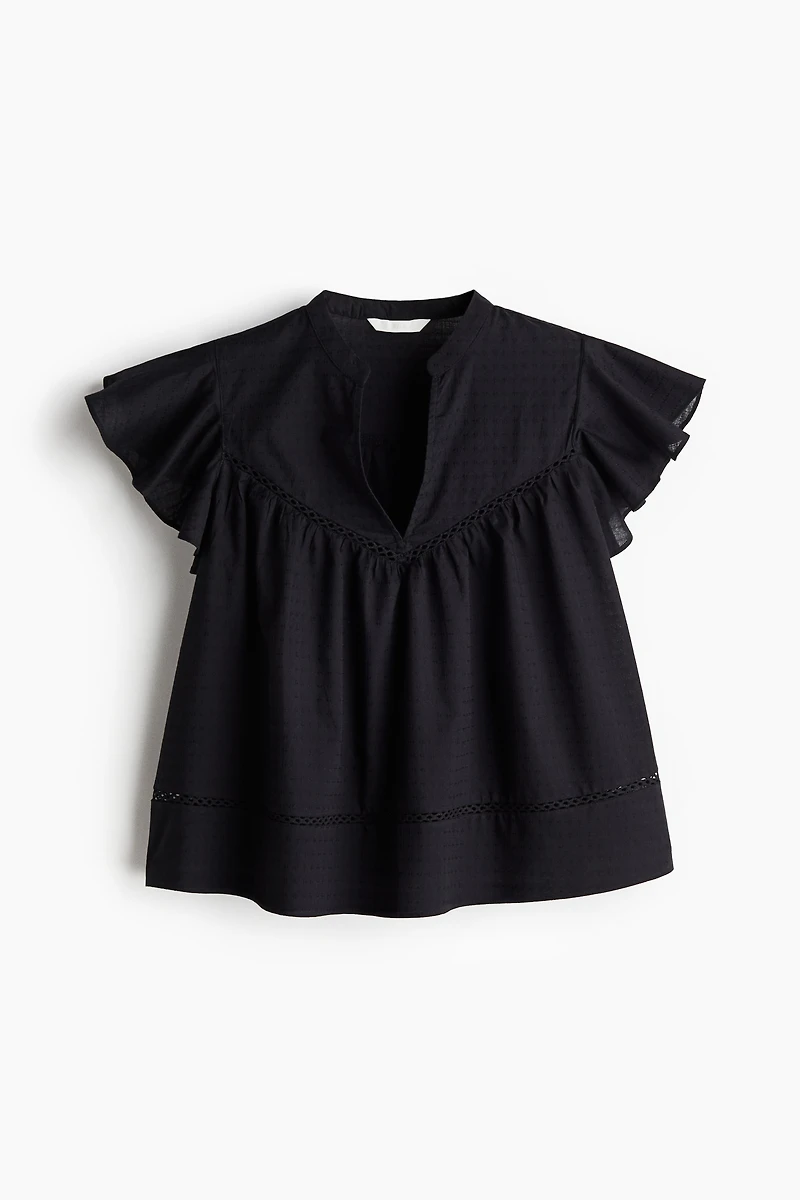 Dobby-Weave Blouse