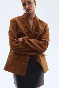 Blazer à fermeture droite