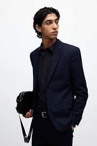 Skinny Fit Single-Breasted Jacket