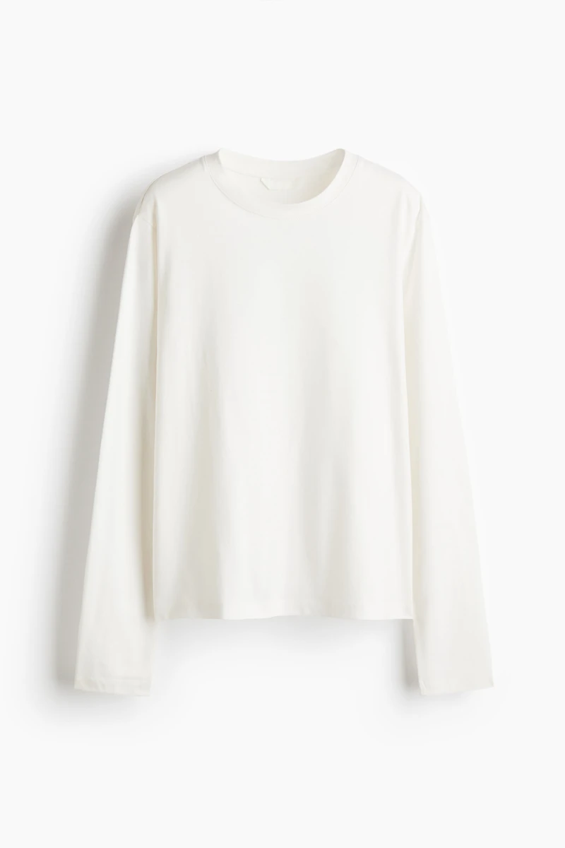 Long-Sleeved Cotton Top