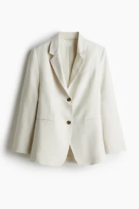 Blazer en lin mélangé