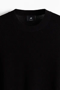 Regular Fit Hole-Knit T-Shirt
