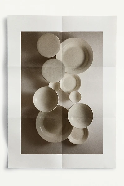 Grand bol de service moucheté