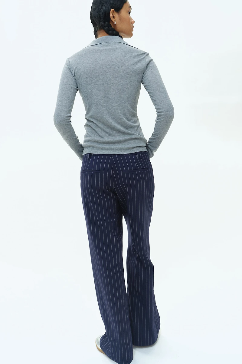 Pantalon de tailleur à jambes larges