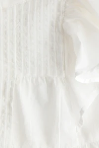 Haut volanté en coton