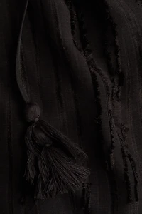 Frayed Kaftan Jacket