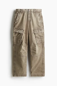 Loose-Fit Cotton Cargo Pants