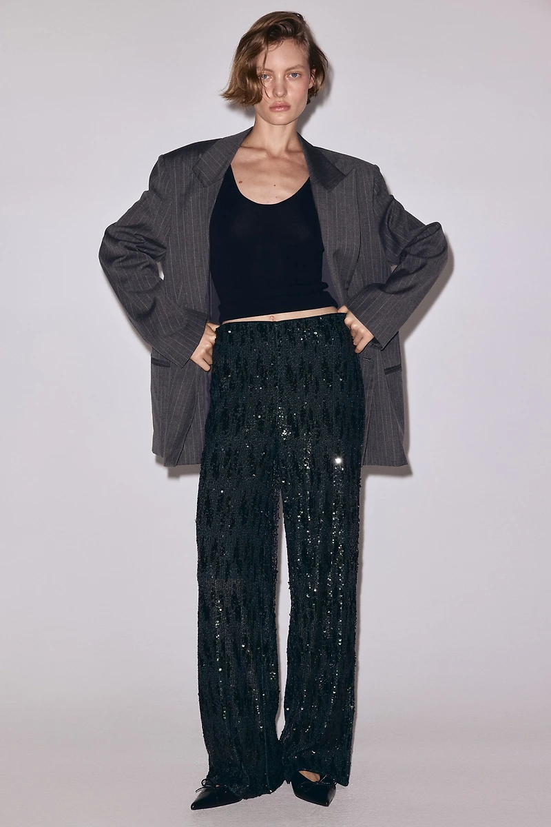 Sequined Pants