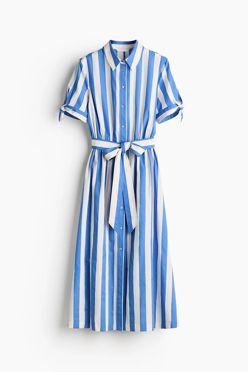 Robe chemisier à manches courtes