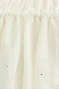 Bodysuit Dress with Tulle Skirt