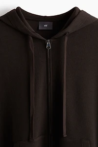 Loose-Fit Jersey Hooded Jacket