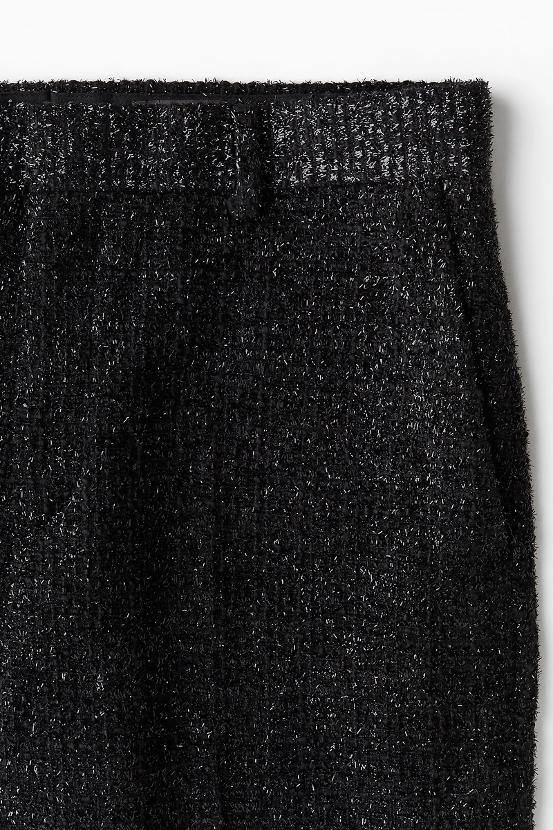 Relaxed Fit Glittery Tailored Pants