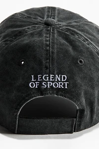 Cotton Twill Cap with Embroidered Motif