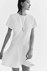 Butterfly-Sleeved Dress