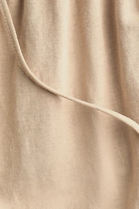 Pantalon large avec taille élastique