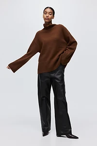 Cashmere-Blend Turtleneck Sweater