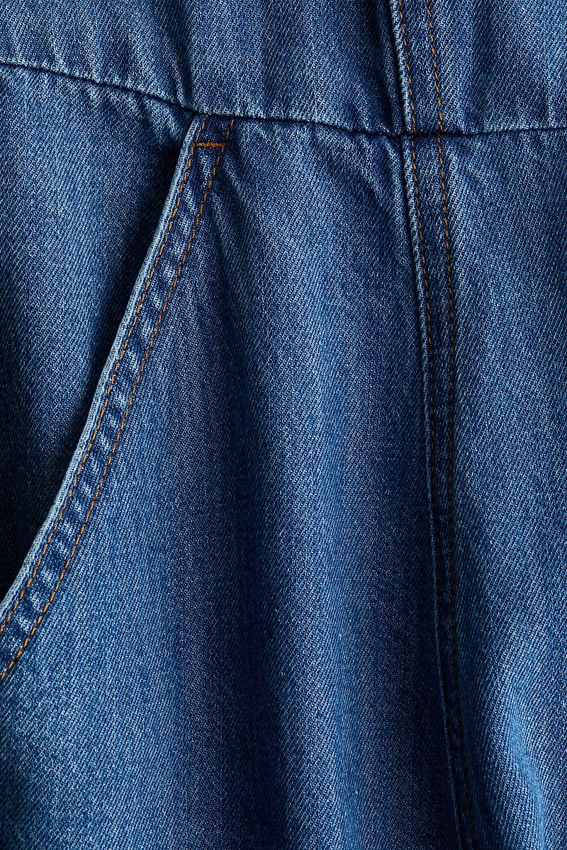 Robe chemisier en denim