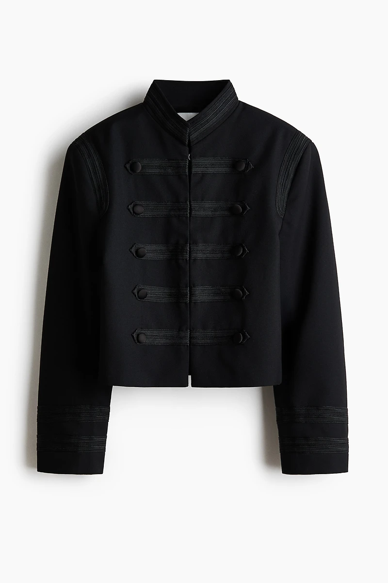 Veste à épaulettes en sergé