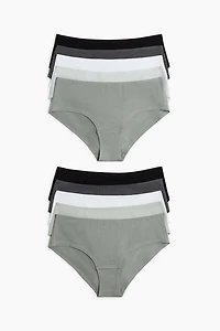 10-Pack Cotton Hipster Briefs