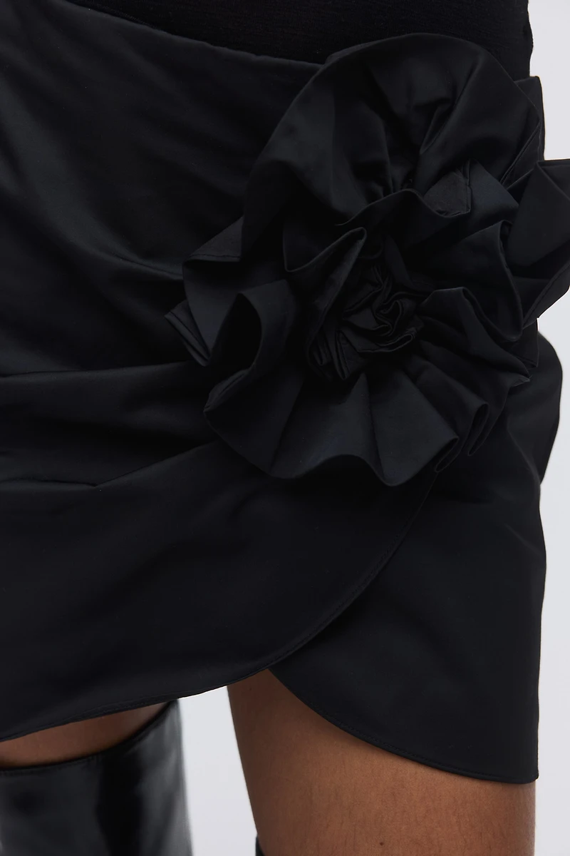 Mini jupe avec appliqué