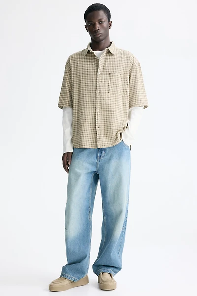 Relaxed-Fit Cotton Flannel Shirt