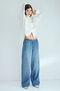 Denim Pull-On Pants