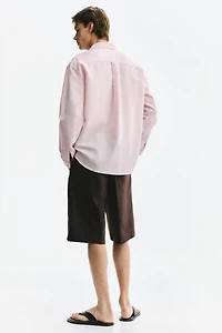 Relaxed-Fit Linen-Blend Shirt